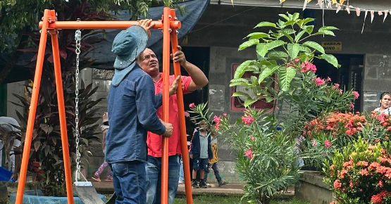 El nuevo parque infantil para Hojas de Olivo, en Caucasia