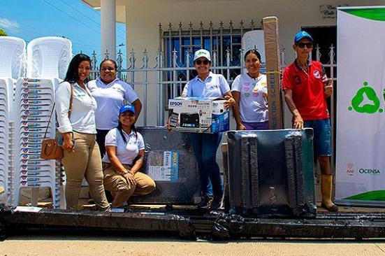 Dotaciones de oficina para las JAC de El Porvenir, Córdoba